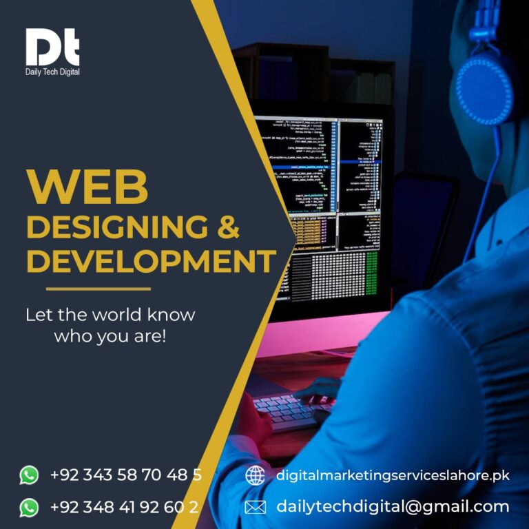 web design & Development services in Lahore