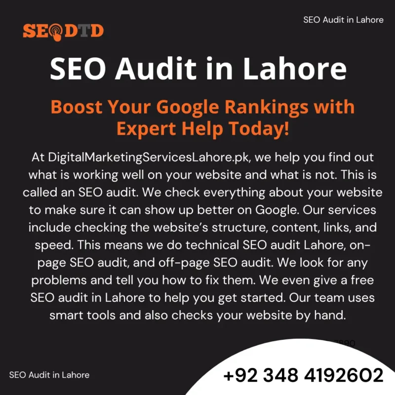 SEO Audit in Lahore