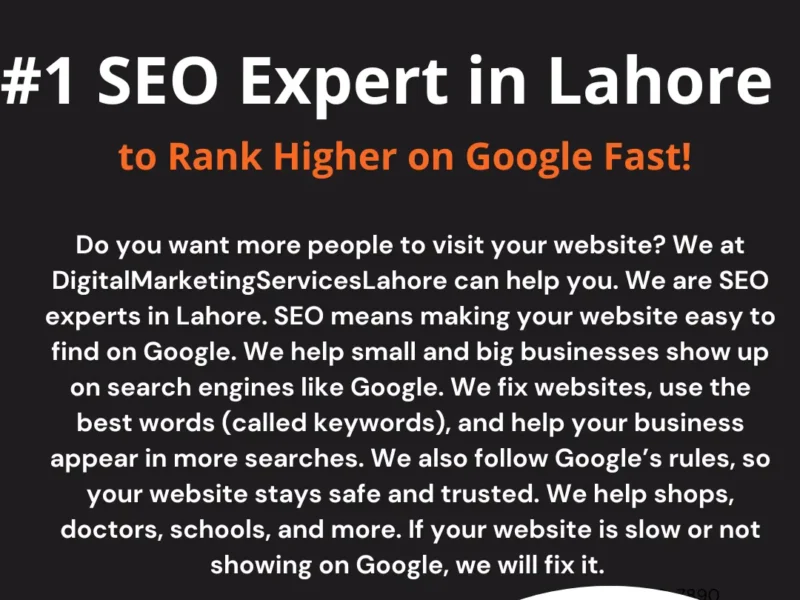 SEO Expert in Lahore