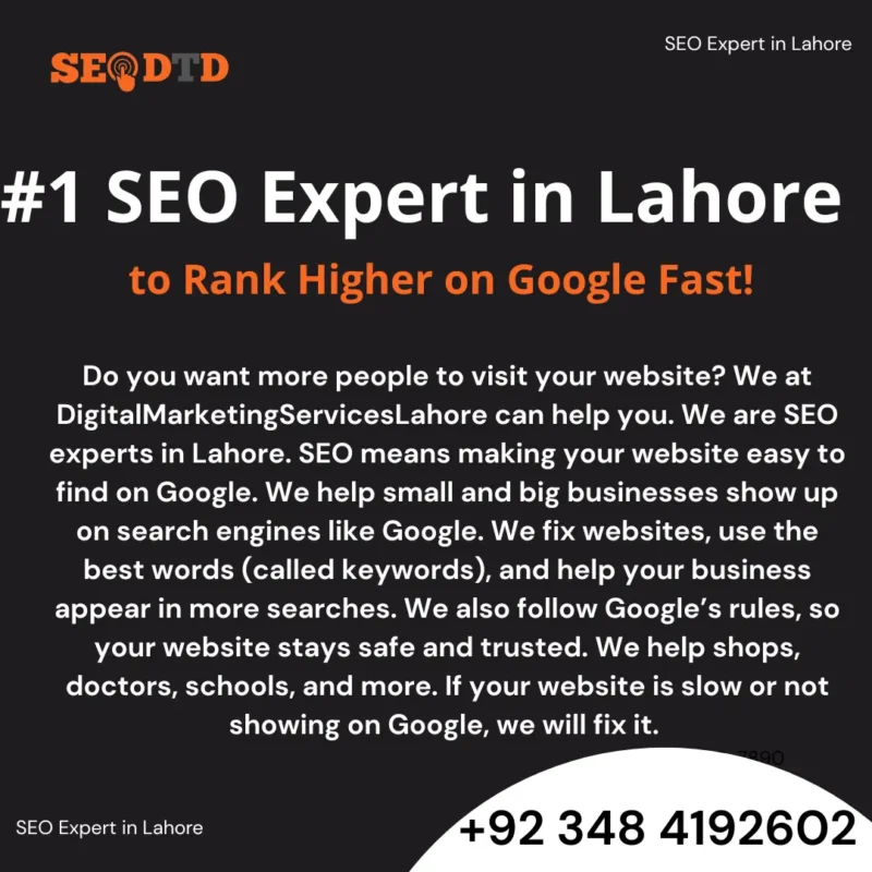 SEO Expert in Lahore