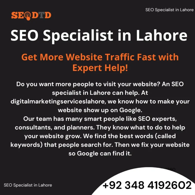 SEO Specialist in Lahore